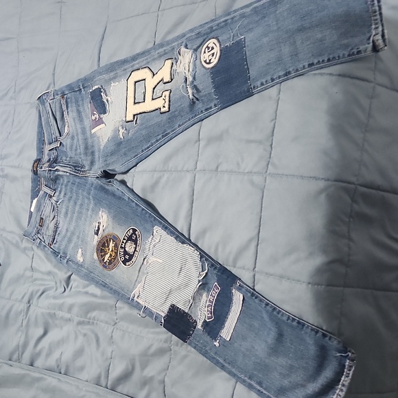 Polo by Ralph Lauren Blue Distressed Women's Jeans - Picture 11 of 17